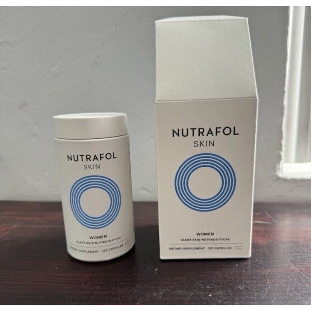 NUTRAFOL SKIN Women Clear Skin Nutraceutical 120 Capsules NEW Exp. 2/26